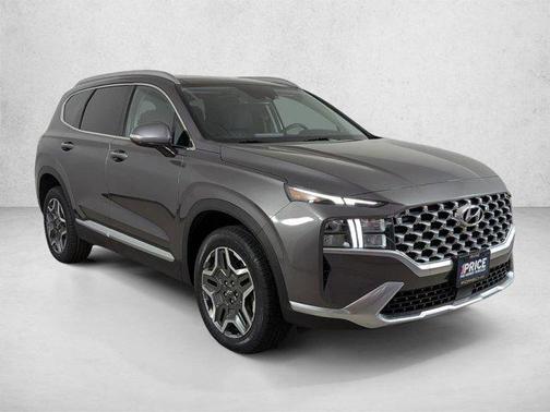 Portofino Gray 2022 Hyundai SANTA FE HEV SEL Premium
