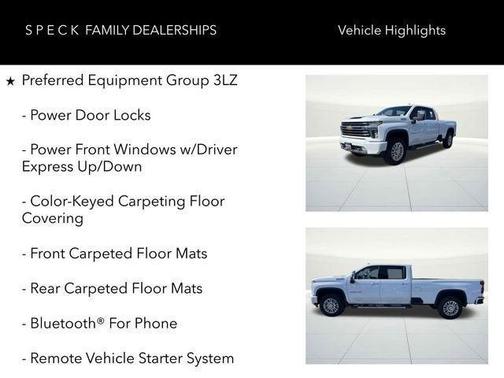 Summit White 2020 Chevrolet Silverado 3500 High Country