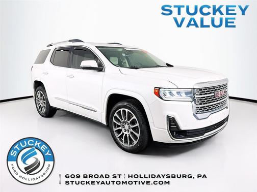 White Frost Tricoat 2021 GMC Acadia Denali