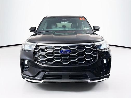 Agate Black Metallic 2025 Ford Explorer Platinum