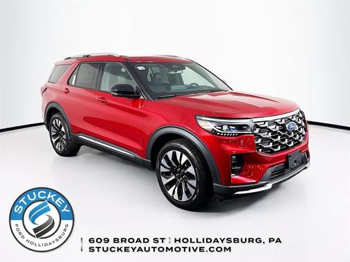 Rapid Red Metallic Tinted Clearcoat 2026 Ford Explorer Platinum