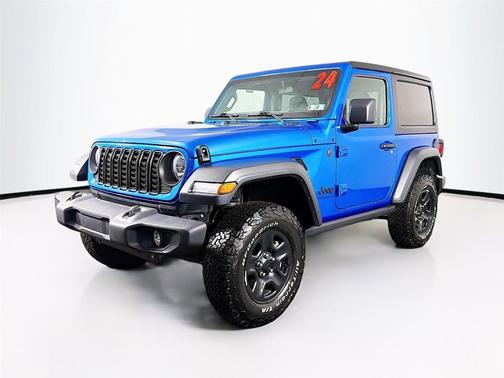 Hydro Blue Pearlcoat 2024 Jeep Wrangler Sport