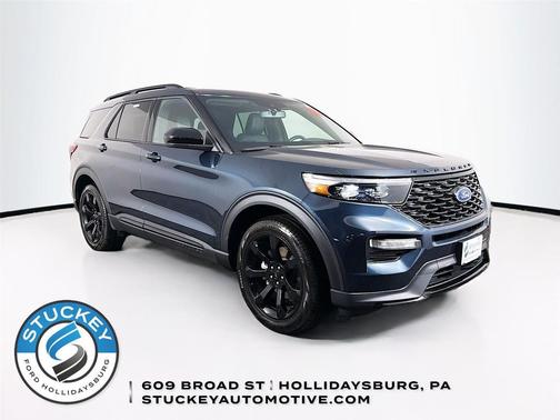 Stone Blue Metallic 2024 Ford Explorer ST-Line