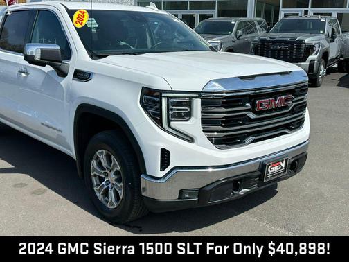 Summit White 2024 GMC Sierra 1500 SLT