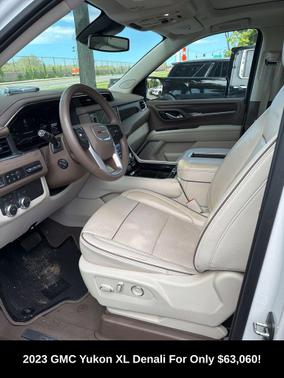 White Frost Tricoat 2023 GMC Yukon XL Denali