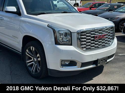 White Frost Tricoat 2018 GMC Yukon Denali