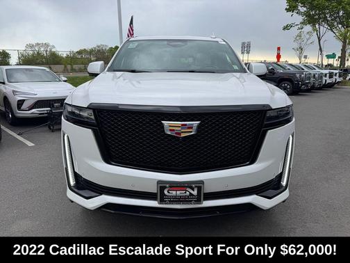 Crystal White Tricoat 2022 Cadillac Escalade Sport