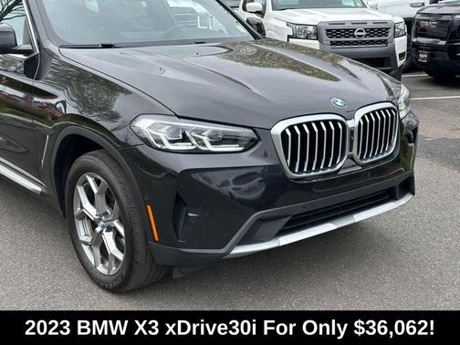Black Sapphire Metallic 2023 BMW X3 xDrive30i
