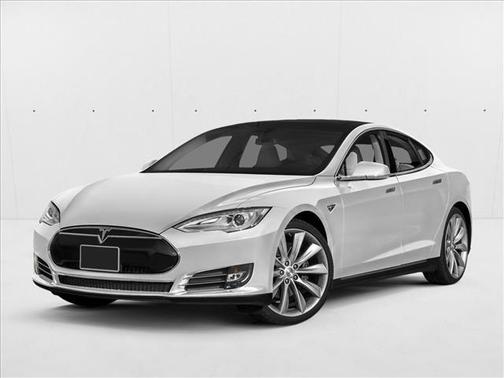 Solid White 2015 Tesla Model S 85D