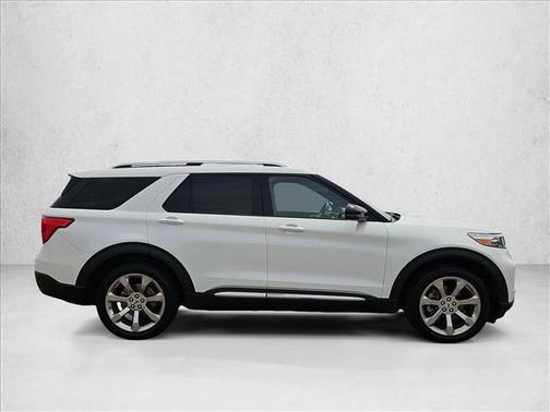 Star White Metallic Tri-Coat 2020 Ford Explorer Platinum