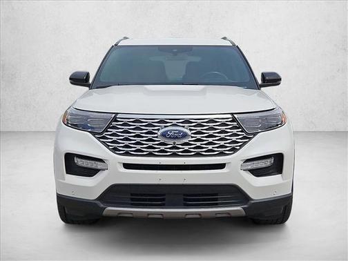 Star White Metallic Tri-Coat 2020 Ford Explorer Platinum