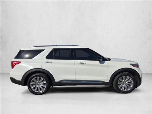 Star White Metallic Tri-Coat 2023 Ford Explorer Limited