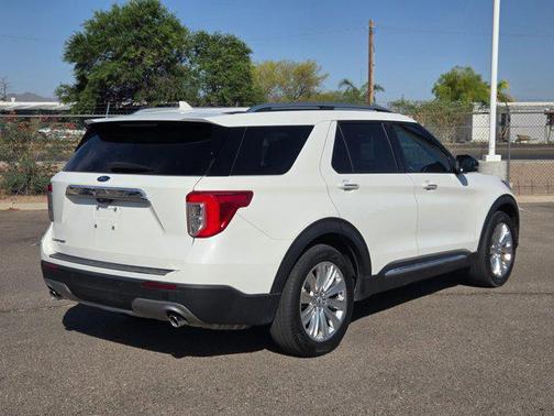 Star White Metallic Tri-Coat 2023 Ford Explorer Limited