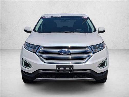 White Platinum Metallic Tri-Coat 2017 Ford Edge SEL