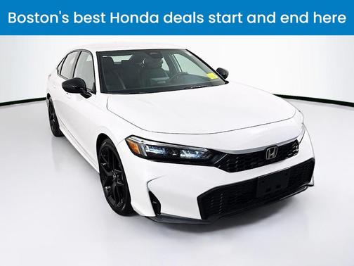 Platinum White Pearl 2024 Honda Civic Sport