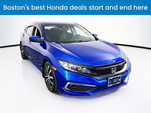 Aegean Blue Metallic 2020 Honda Civic LX