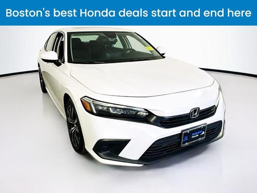 Platinum White Pearl 2023 Honda Civic EX