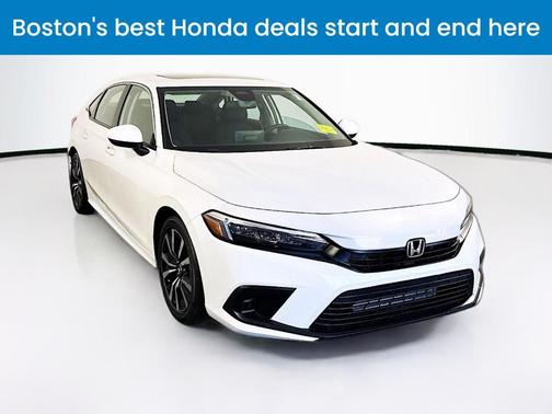 Platinum White Pearl 2023 Honda Civic EX