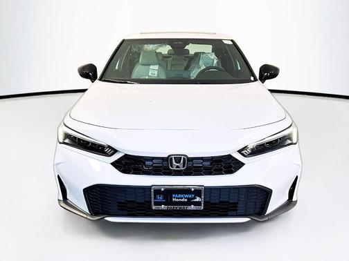 Platinum White Pearl 2026 Honda Civic Hybrid Sport