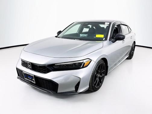 Solar Silver Metallic 2025 Honda Civic Sport