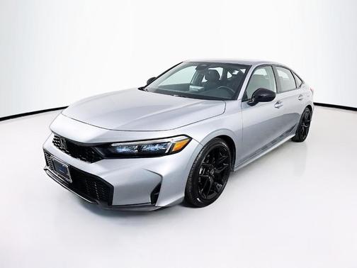 Solar Silver Metallic 2025 Honda Civic Sport
