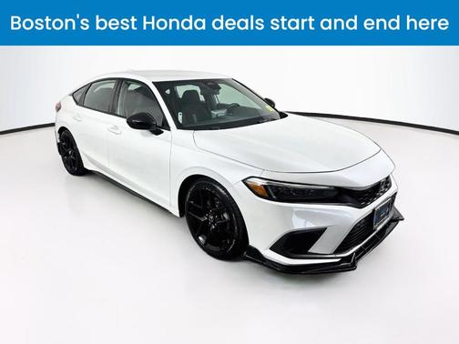 Platinum White Pearl 2024 Honda Civic Sport