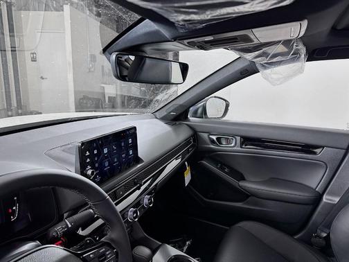 Platinum White Pearl 2026 Honda Civic Hybrid Sport Touring