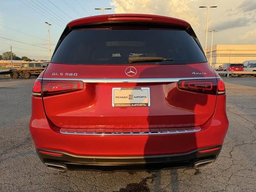 Burgundy 2021 Mercedes-Benz GLS 580 4MATIC