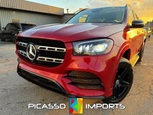 Burgundy 2021 Mercedes-Benz GLS 580 4MATIC
