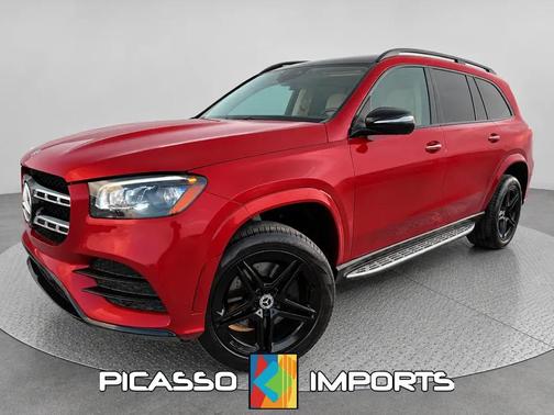 Burgundy 2021 Mercedes-Benz GLS 580 4MATIC