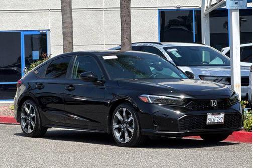 Crystal Black Pearl 2025 Honda Civic Hybrid Sport Touring