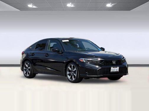 Crystal Black Pearl 2025 Honda Civic Hybrid Sport Touring