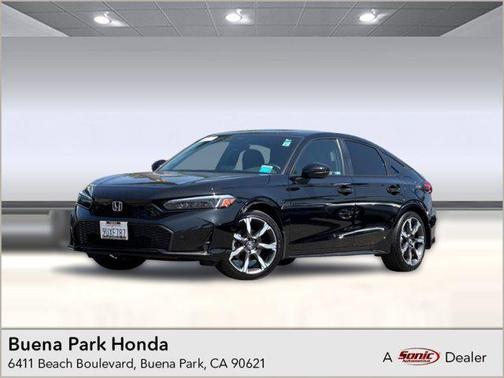 Crystal Black Pearl 2025 Honda Civic Hybrid Sport Touring