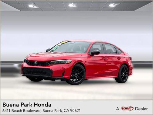 Rallye Red 2025 Honda Civic Sport