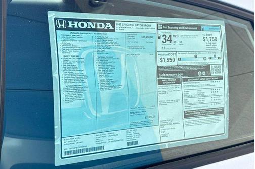 2025 Honda Civic Sport