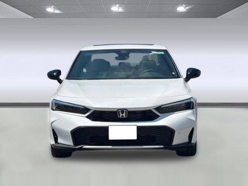 Platinum White Pearl 2026 Honda Civic Hybrid Sport Touring