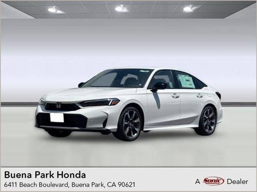 Platinum White Pearl 2026 Honda Civic Hybrid Sport Touring
