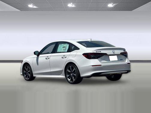 Platinum White Pearl 2026 Honda Civic Hybrid Sport Touring
