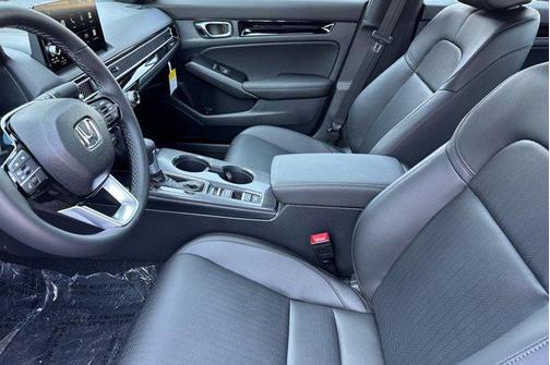 Platinum White Pearl 2026 Honda Civic Hybrid Sport Touring