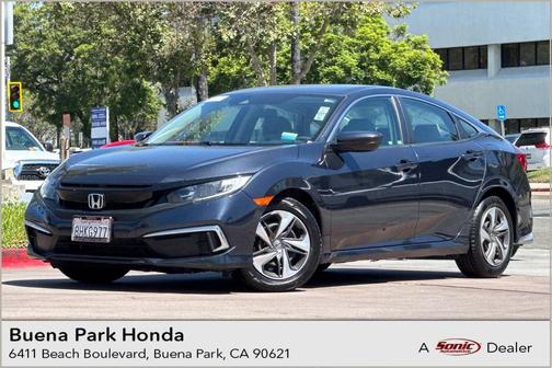 Modern Steel Metallic 2019 Honda Civic LX