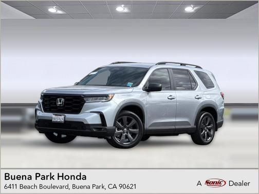 Lunar Silver Metallic 2025 Honda Pilot Sport