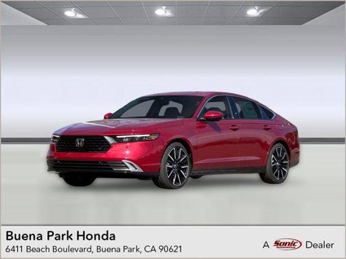 Radiant Red Metallic 2026 Honda Accord Hybrid Touring