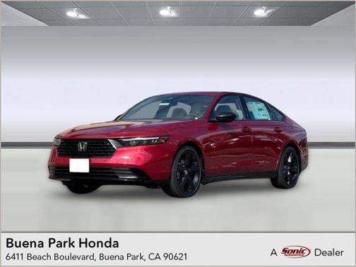 Radiant Red Metallic 2026 Honda Accord Hybrid Sport-L