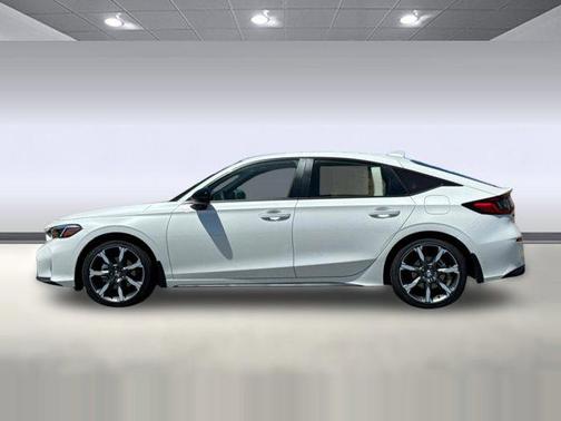 Platinum White Pearl 2026 Honda Civic Hybrid Sport Touring