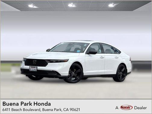 Platinum White Pearl 2023 Honda Accord Hybrid Sport-L