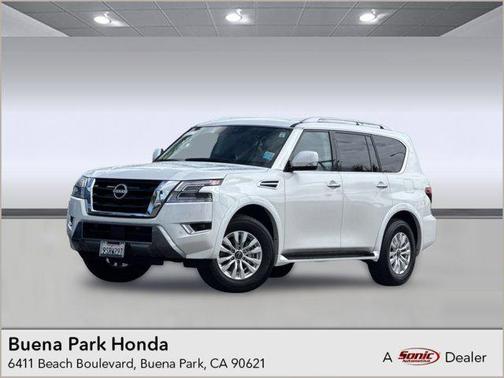Aspen White Tricoat 2024 Nissan Armada SV 2WD