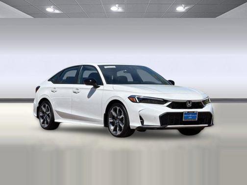 Platinum White Pearl 2026 Honda Civic Hybrid Sport
