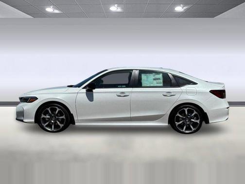 Platinum White Pearl 2026 Honda Civic Hybrid Sport