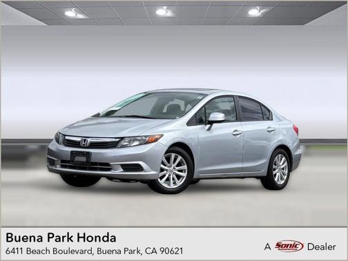 Silver 2012 Honda Civic EX-L