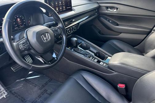 Platinum White Pearl 2025 Honda Accord Hybrid Sport-L